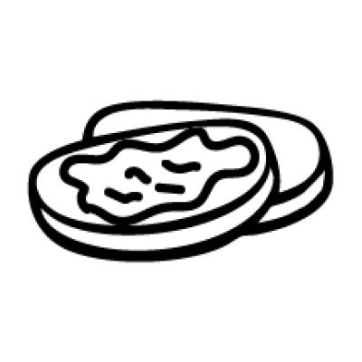 Baked in bread